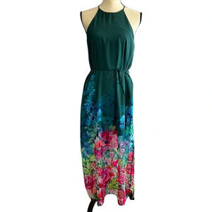 French Grey For Stich Fix Maxi Dress Floral Size S NWT